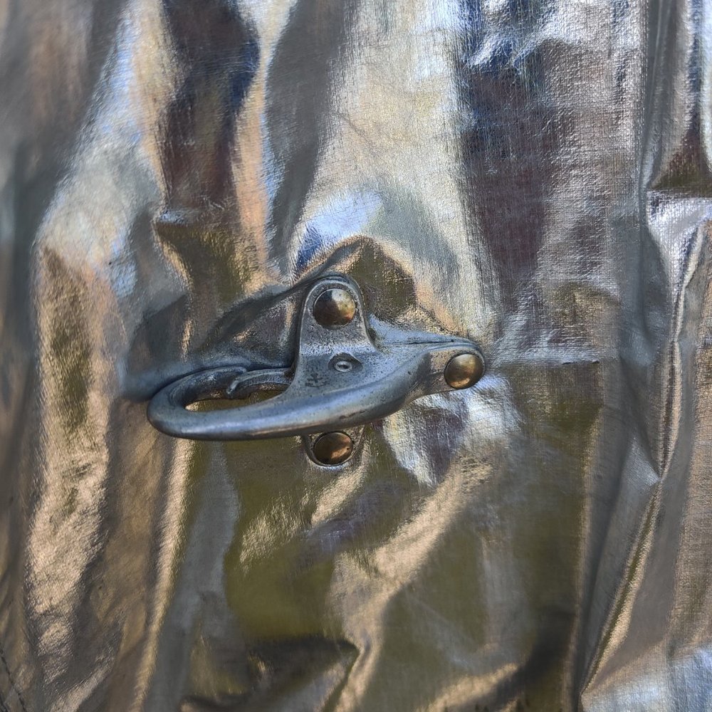 RARE 60s Vintage Silver Firefighter's Lined Parka | Size 42 | Made in USA - Picture 7 of 14